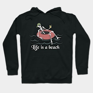 Life is a beach | Swim Skeleton Hoodie